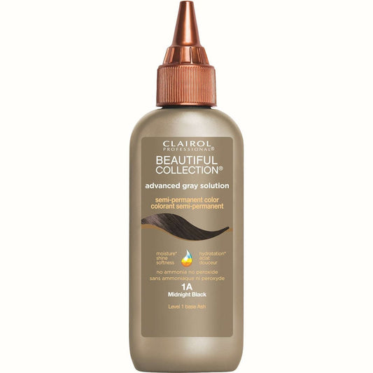Semi-Permanent Hair Color Gray Coverage O2 Technology Midnight Black 1A