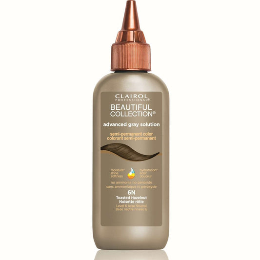 Semi-Permanent Hair Color Gray Coverage Toasted Hazelnut 6N