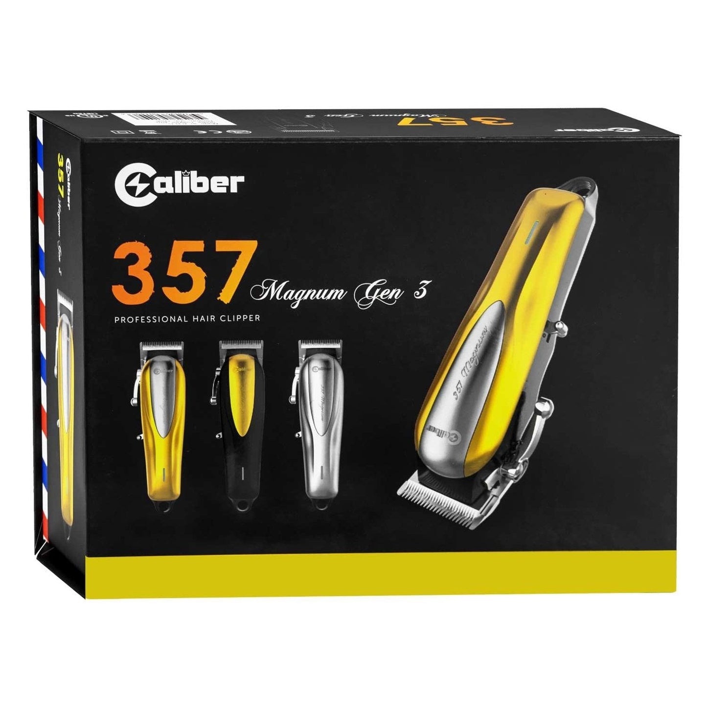 Cordless Caliper Hair Clipper with 4+ Hour Battery and 6 Metal Guards