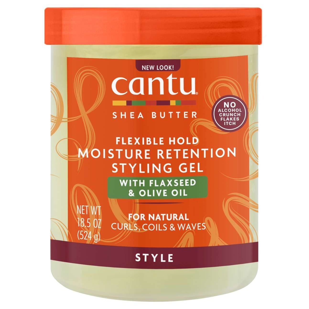 Cantu Styling Gel with Flaxseed and Olive Oil Maximum Hold Moisture Retention
