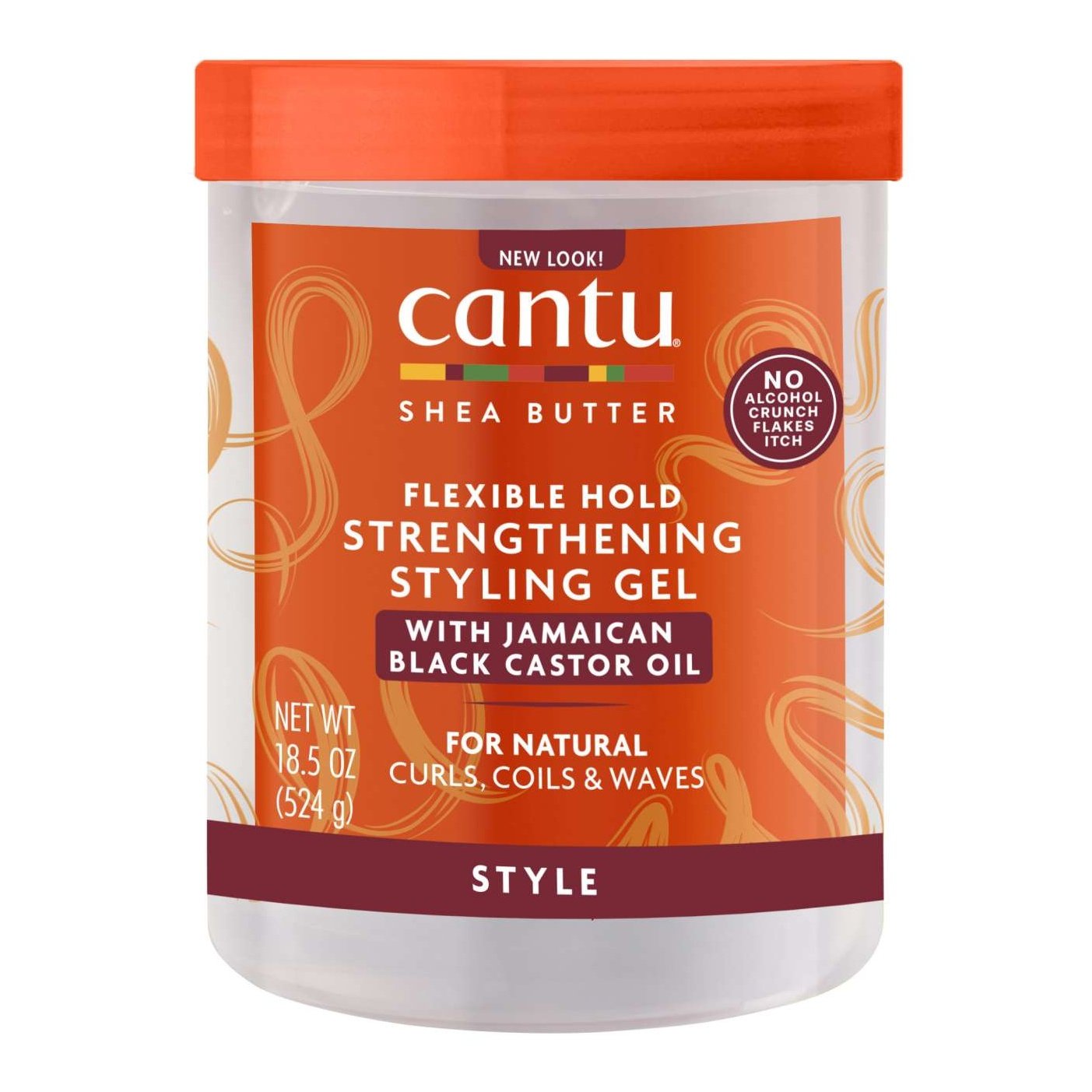 Cantu Strengthening Styling Gel with Jamaican Black Castor Oil and Shea Butter Maximum Hold