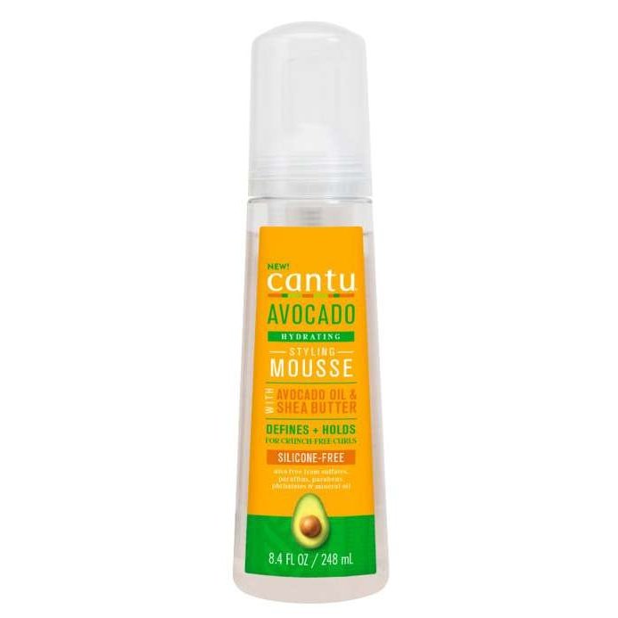 Cantu Styling Mousse with Avocado Oil for Curly Hair