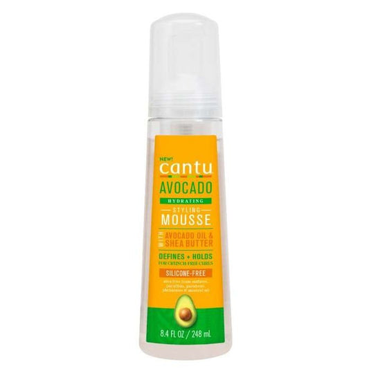 Cantu Styling Mousse with Avocado Oil for Curly Hair