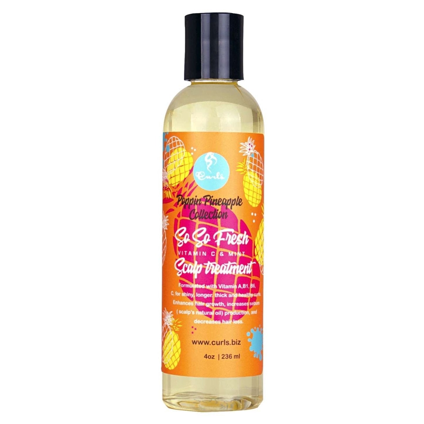 Scalp Treatment with Mint Extract for Curly Hair
