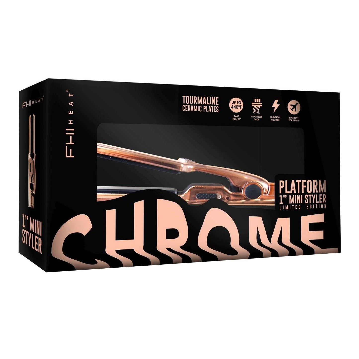Mini Flat Iron with Ceramic Plates and Infrared Technology, Mini Size