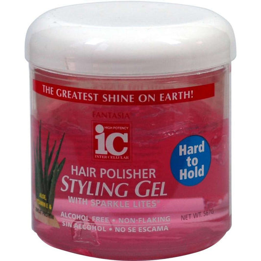 Hair Polisher Styling Gel with Aloe Vera and Vitamin E Hard Hold
