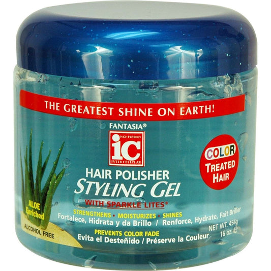 Styling Gel for Color-Treated Hair with Aloe Vera and Vitamin E Jar