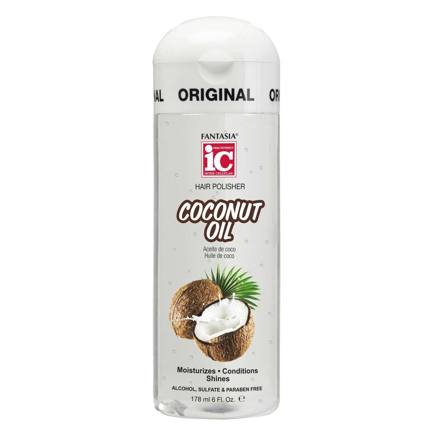 Hair Polisher with Coconut Oil for Dry and Damaged Hair