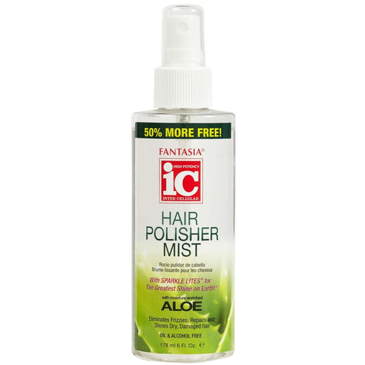 Hair Polisher Mist with Vitamin E & Aloe Vera for Frizzy, Damaged Hair