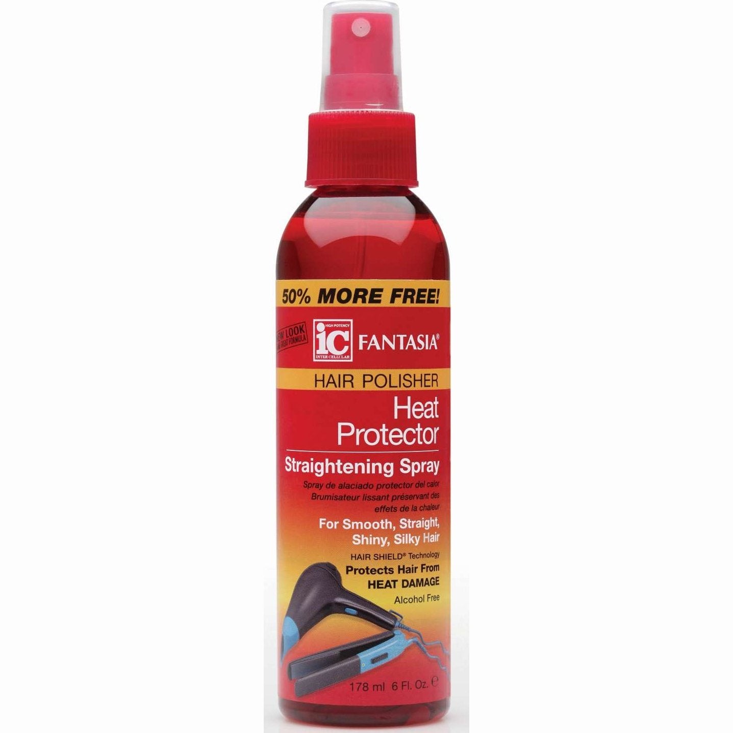 Heat Protector Spray with Vitamin E and Sunscreen for Hair