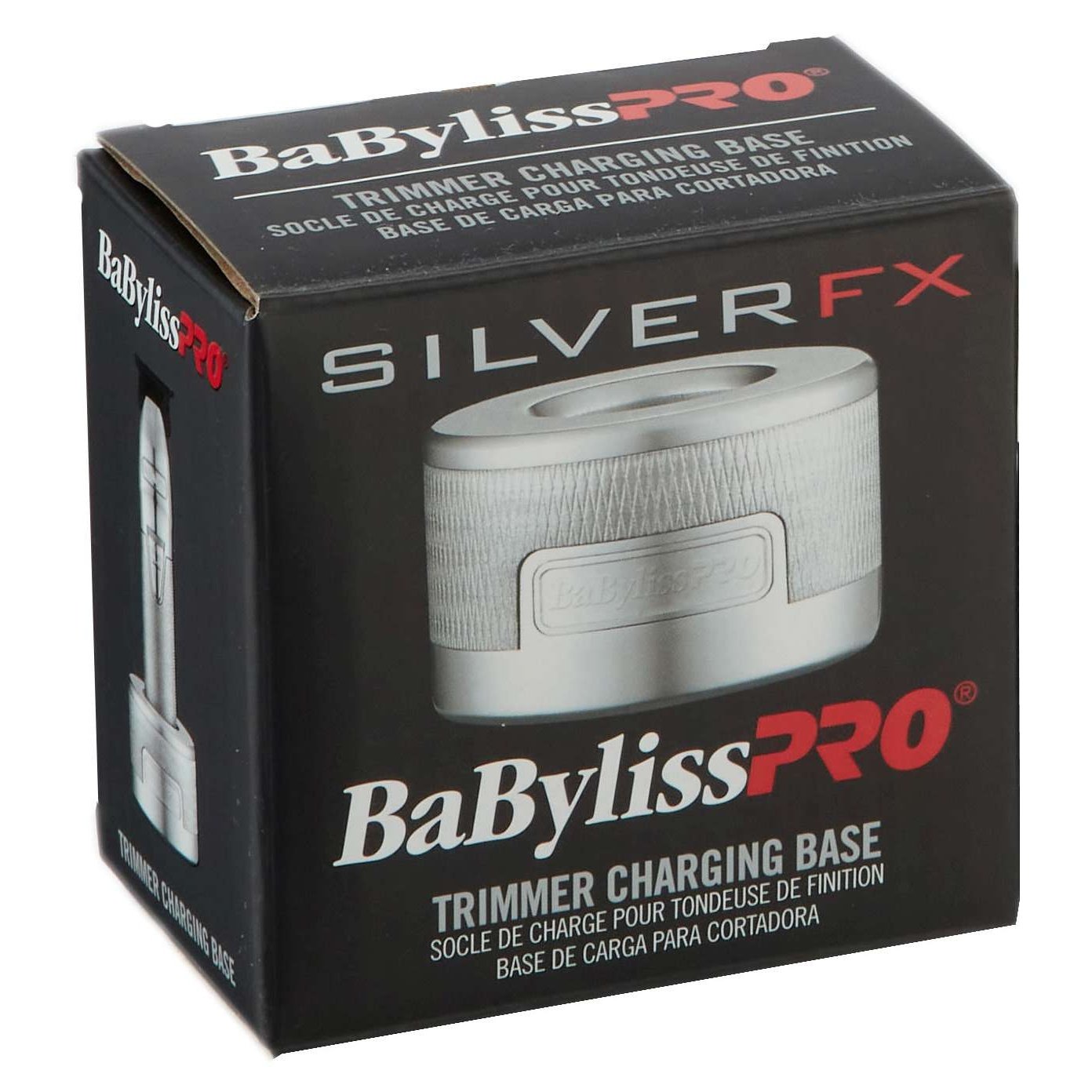 Trimmer Charging Base Silver Metal Collection