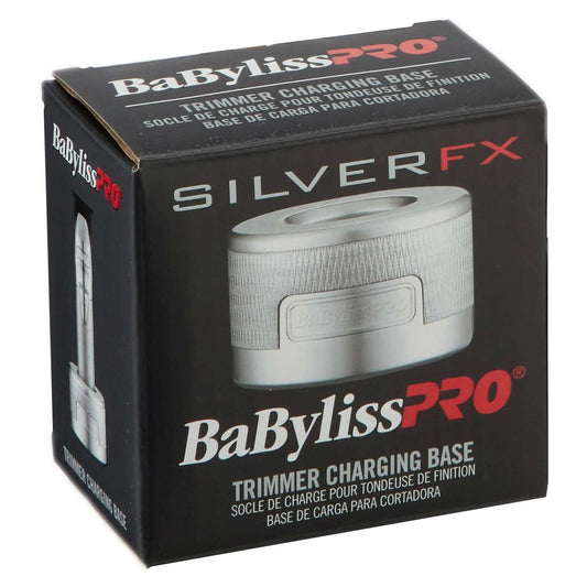 Trimmer Charging Base Silver Metal Collection