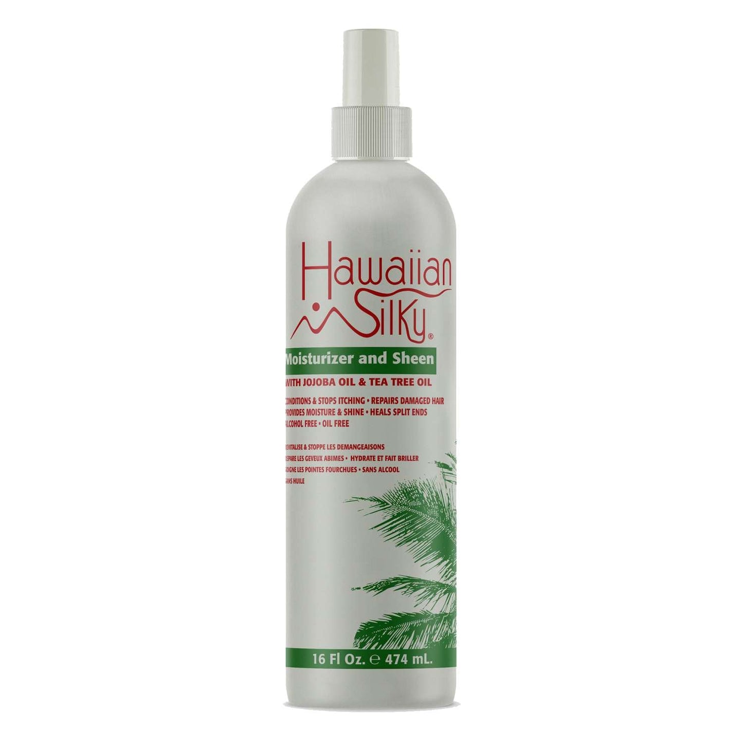 Silky Moisturizer and Sheen Hair Spray with Jojoba and Tea Tree Oil