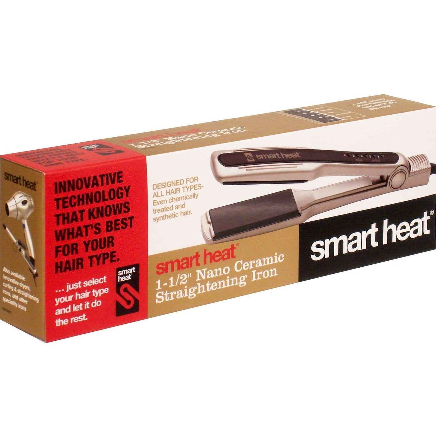 Flat Iron Nano Ceramic Plates for All Hair Types 1.5-Inch