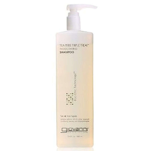 Tea Tree Triple Treat Shampoo with Tea Tree, Eucalyptus & Peppermint Oil 1 Liter