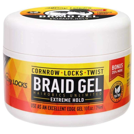 Braid Gel for Sleek Hair 10oz Bonus Size