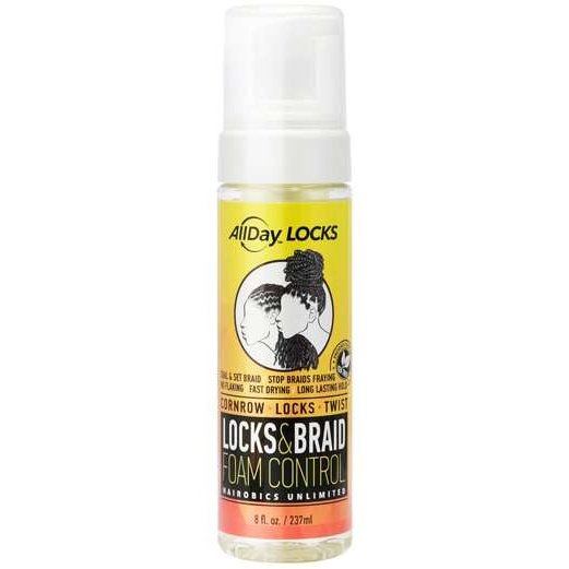 Lock and Braid Foam Control for Frizz-Free Braids and Locks