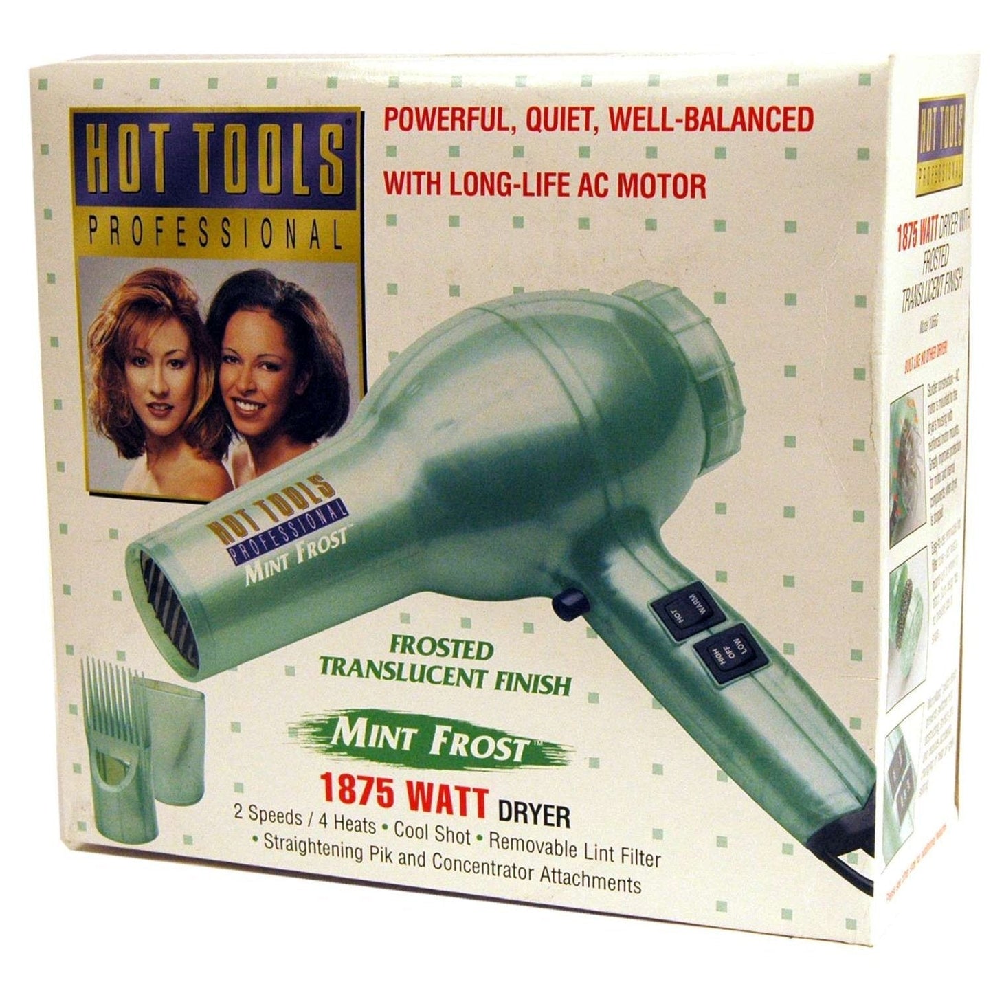 Tourmaline Ionic Hair Dryer with AC Motor and Cool Shot Button