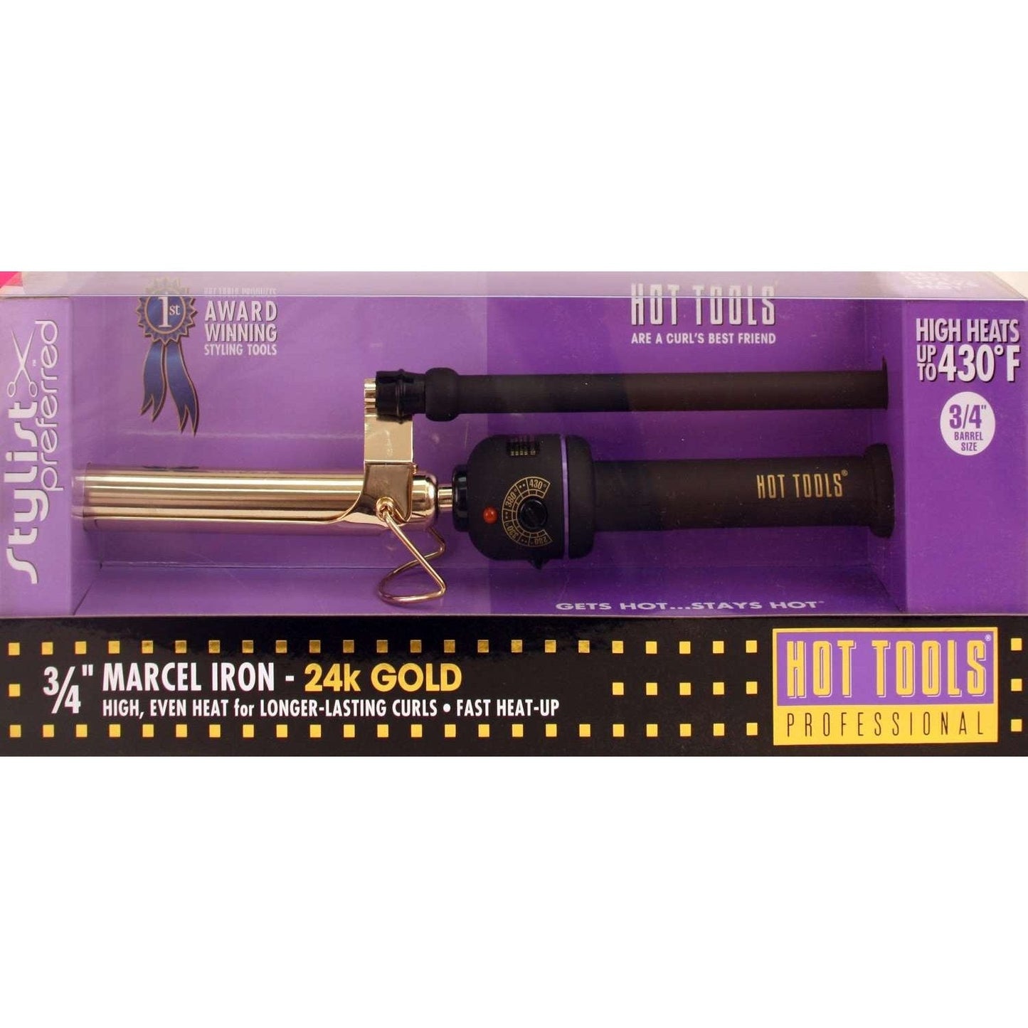 Marcel Curling Iron with 24K Gold Heat Conductor and Touch Guard Protector