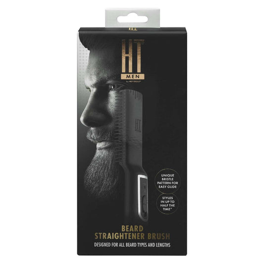 Beard Straightening Brush for All Facial Hair Types with Ceramic and Tourmaline Technology