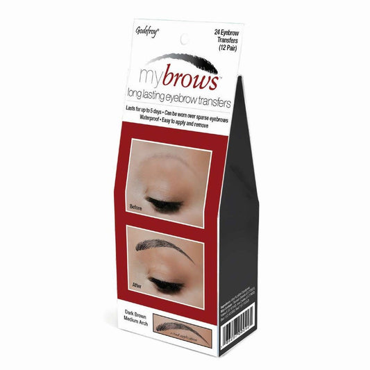 Eyebrow Enhancer Dark Brown Medium Arch 24 Pieces