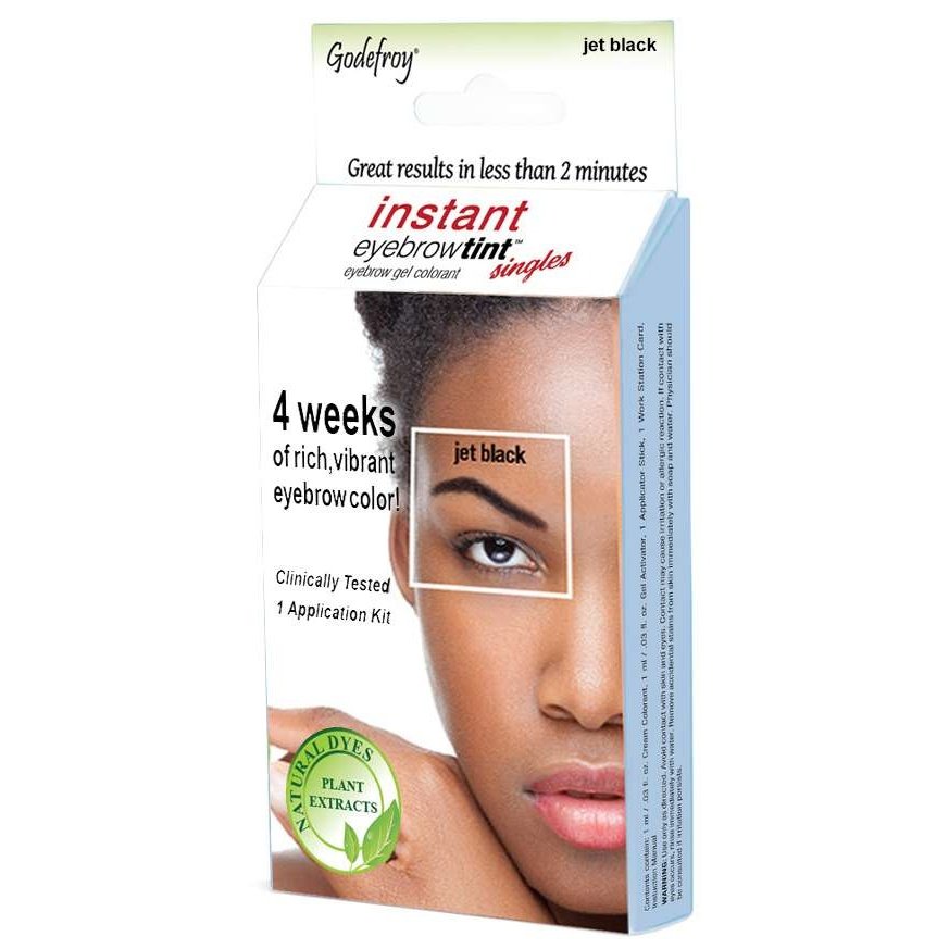 Eyebrow Tint Kit Medium Brown Gel 4 Applications