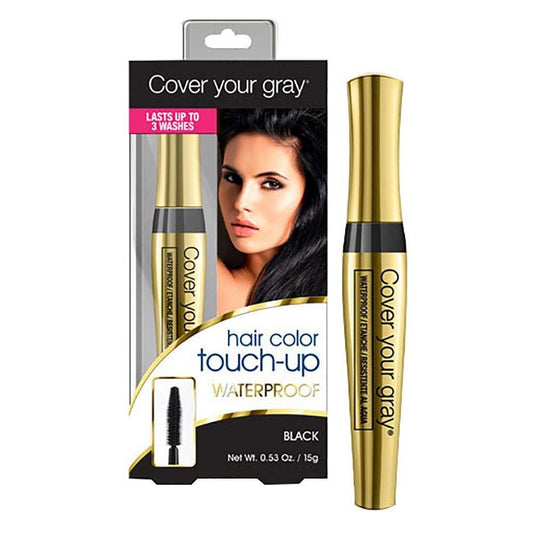 Waterproof Gray Hair Cover Brush for Long Hair Black