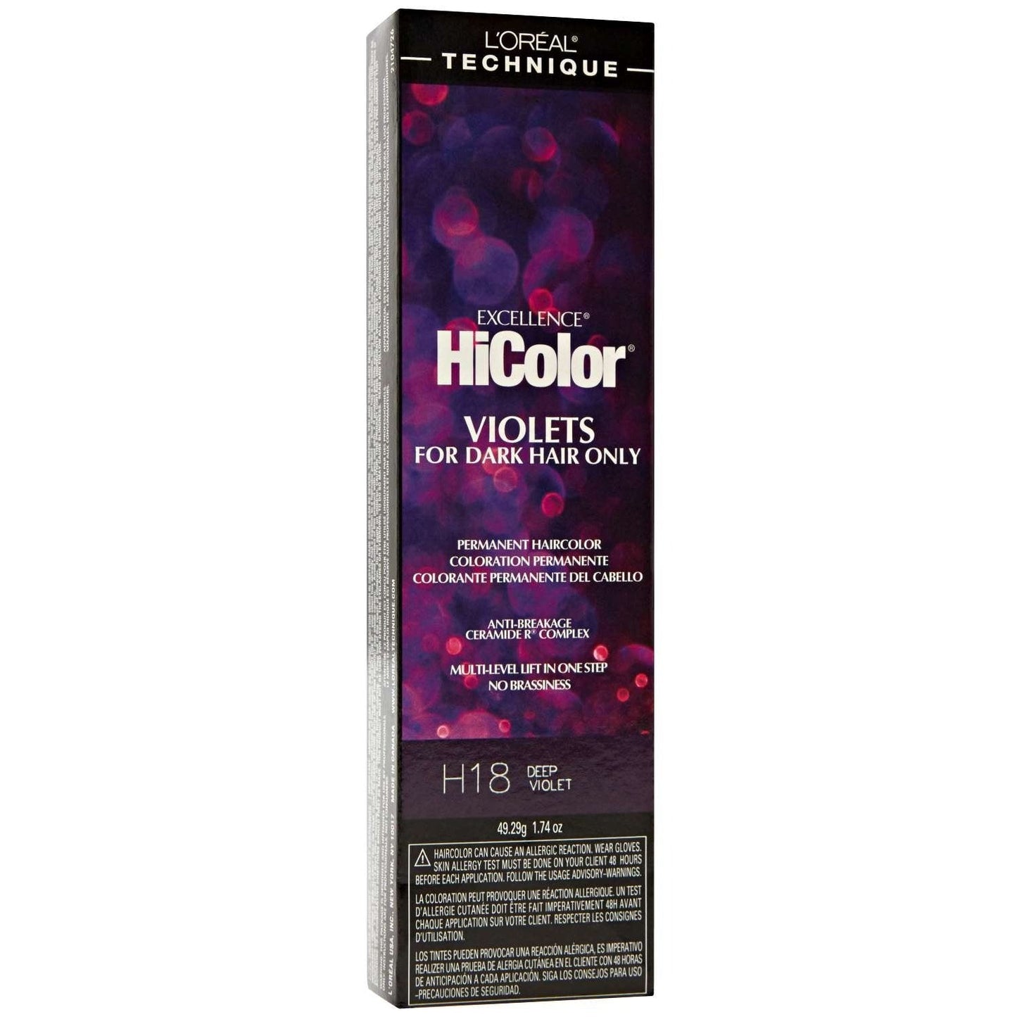 Hair Color Creme Deep Violet H18 Conditioning Formula