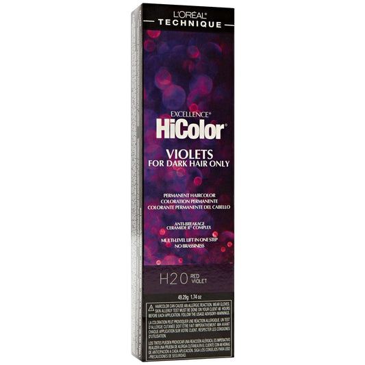 Permanent Hair Color Red Violet Full Gray Coverage