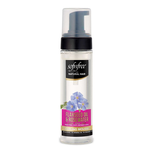 Curling Mousse with Flaxseed Oil and Rosewater for Natural Hair