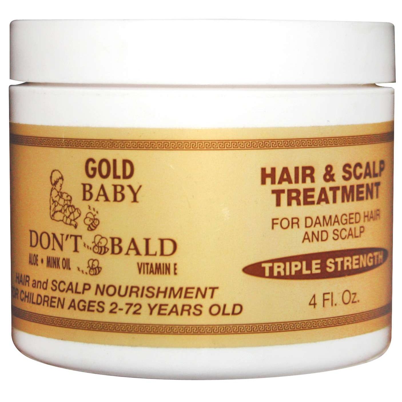 Hair and Scalp Treatment with Aloe Vera, Mink Oil & Vitamin E for Baby Hair