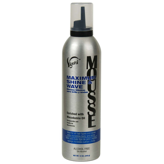 Wave Mousse with Macadamia Oil for Maximum Shine