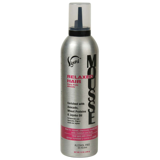 Styling Mousse for Relaxed Hair with Avocado, Wheat Proteins & Jojoba Oil