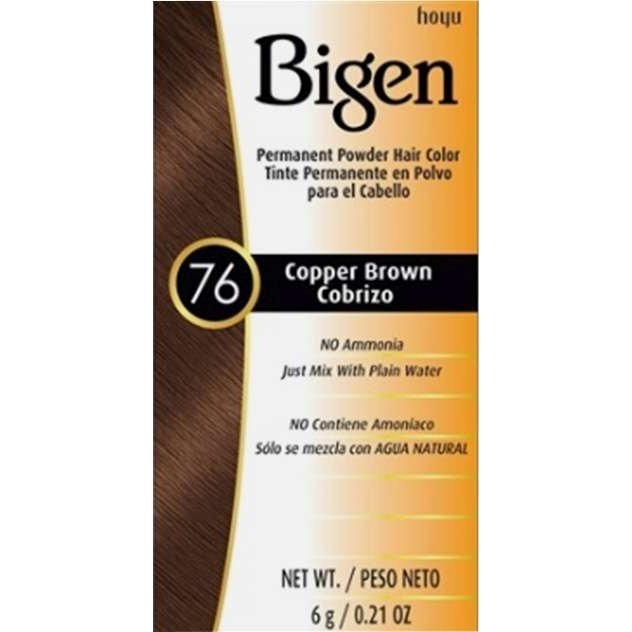 Permanent Powder Hair Color Copper Brown for Gray Coverage