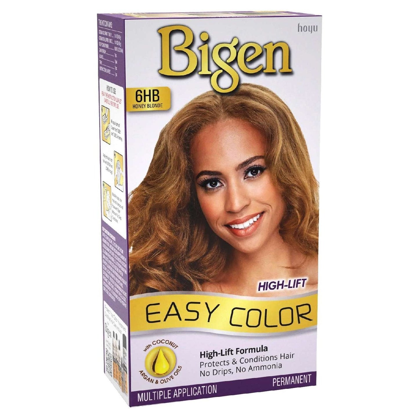 Permanent Powder Hair Color for Gray Hair 6Hb Honey Blonde