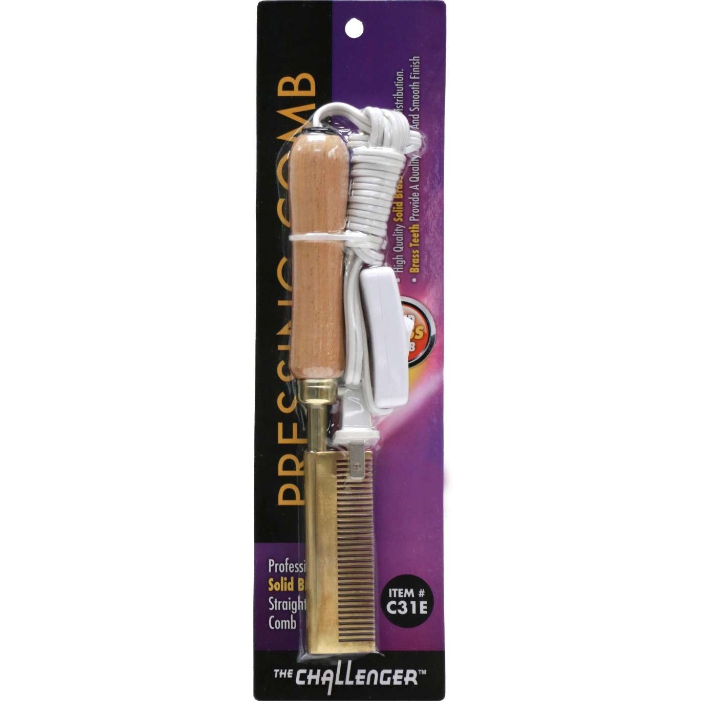 Electric Press Comb for Wavy and Curly Hair
