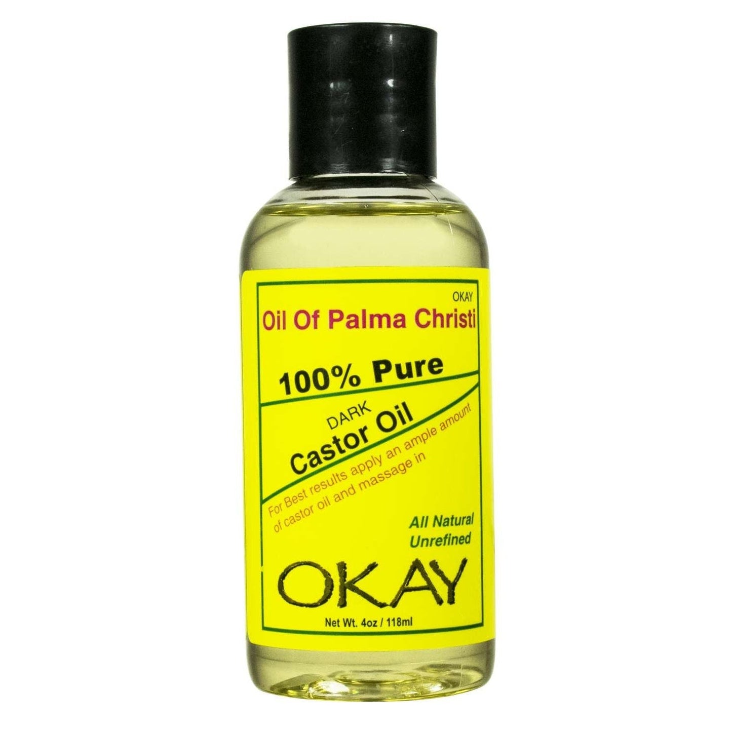100% Pure Black Jamaican Castor Oil for Hair and Skin Care