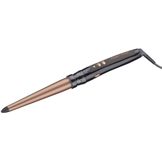 Heat Tapered Iron with Argan Oil