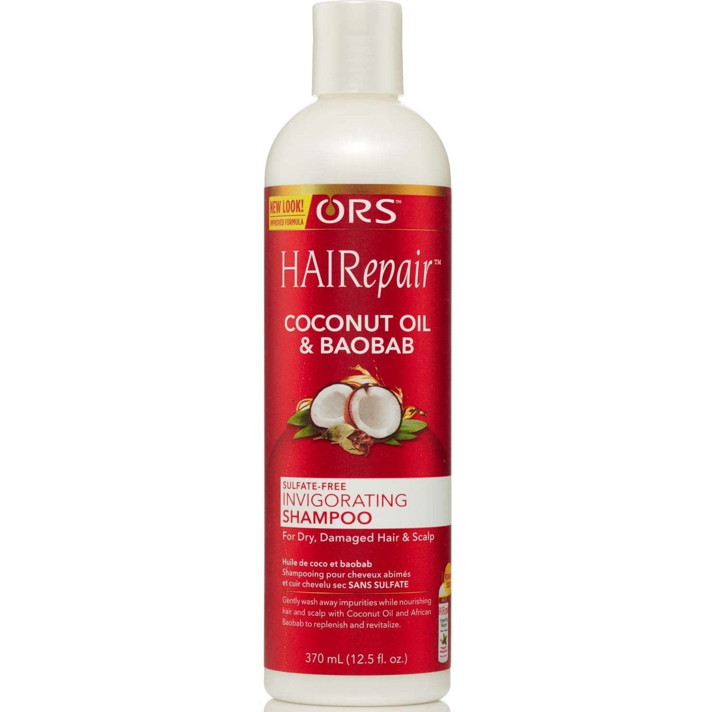 Invigorating Shampoo with Coconut Oil and African Baobab for Dry, Damaged Hair