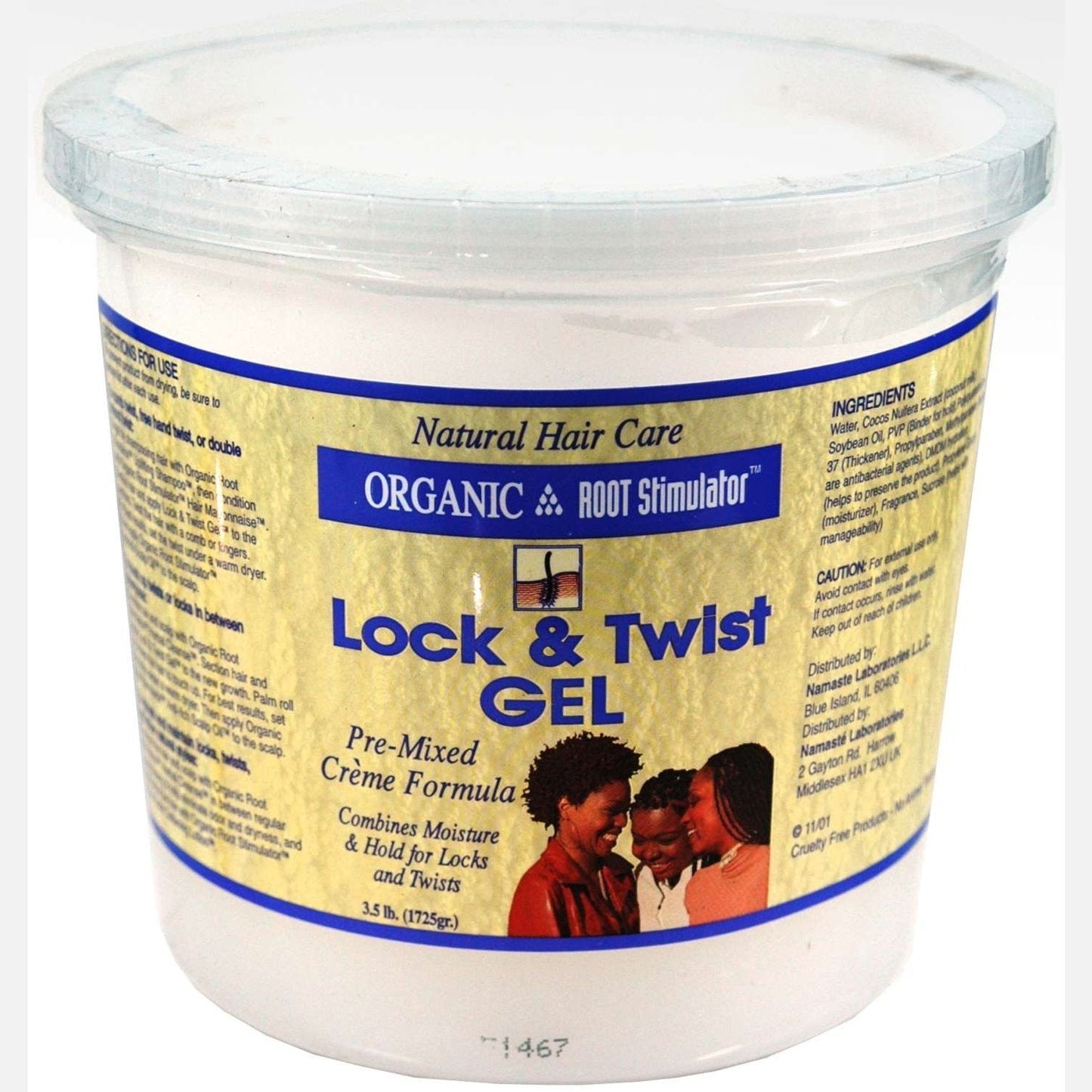 Lock and Twist Gel with Coconut Milk and Soybean Oil for Wavy and Curly Hair