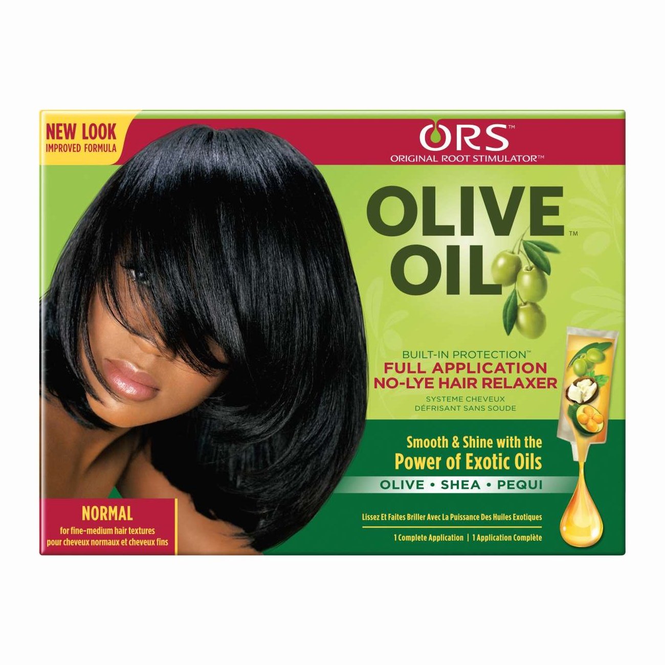 No-Lye Hair Relaxer with Olive Oil Built-In Protection Normal Length