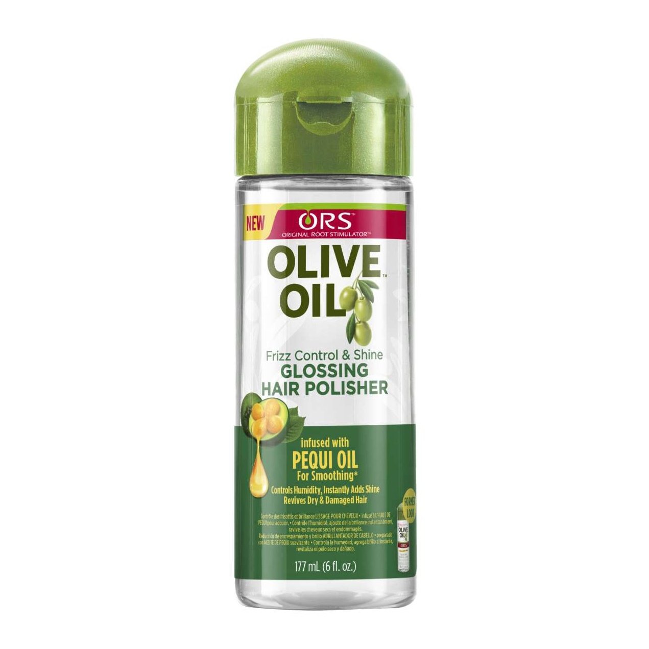 Olive Oil Hair Polisher with Pequi Oil for Frizz Control and Shine