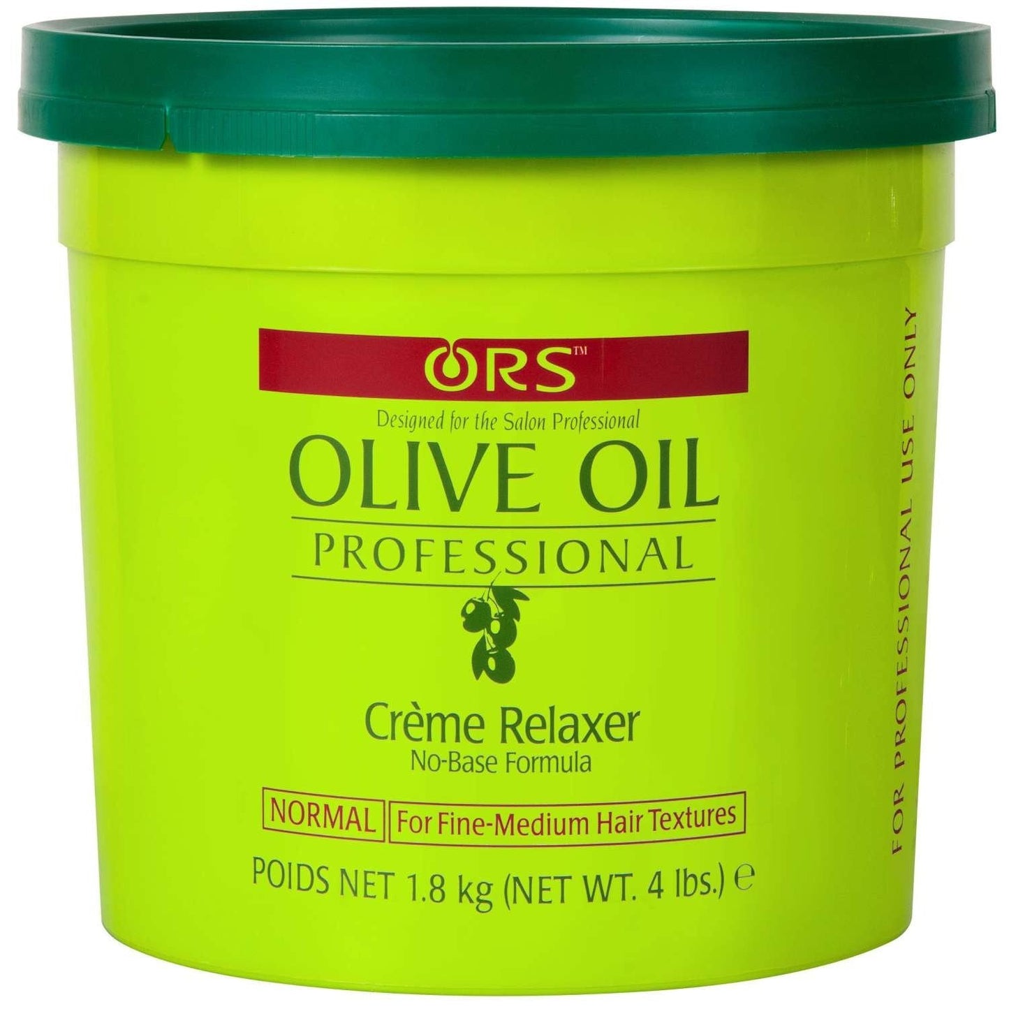 Professional No Base Cream Relaxer with Olive Oil Extract for Normal Hair