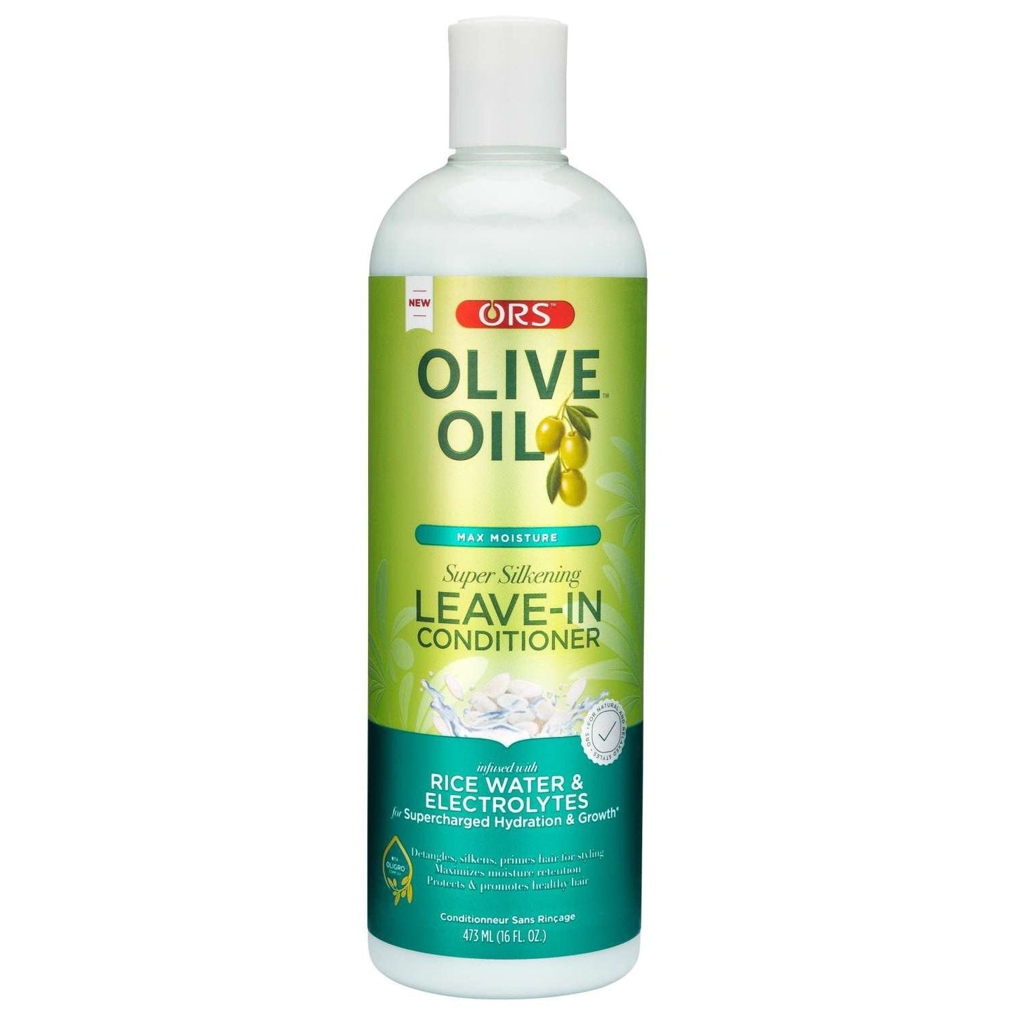 Leave-In Conditioner with Olive Oil and Rice Water for Dry, Damaged Hair