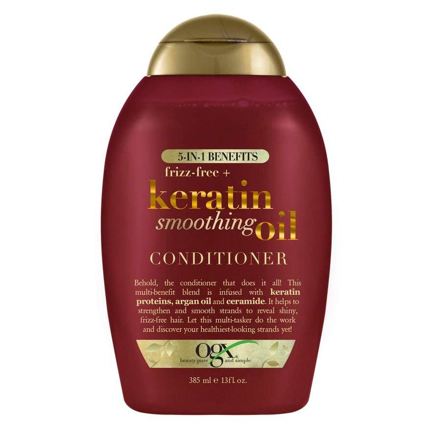 Keratin Smoothing Oil Conditioner for Frizz-Free Hair 5-in-1 Benefits
