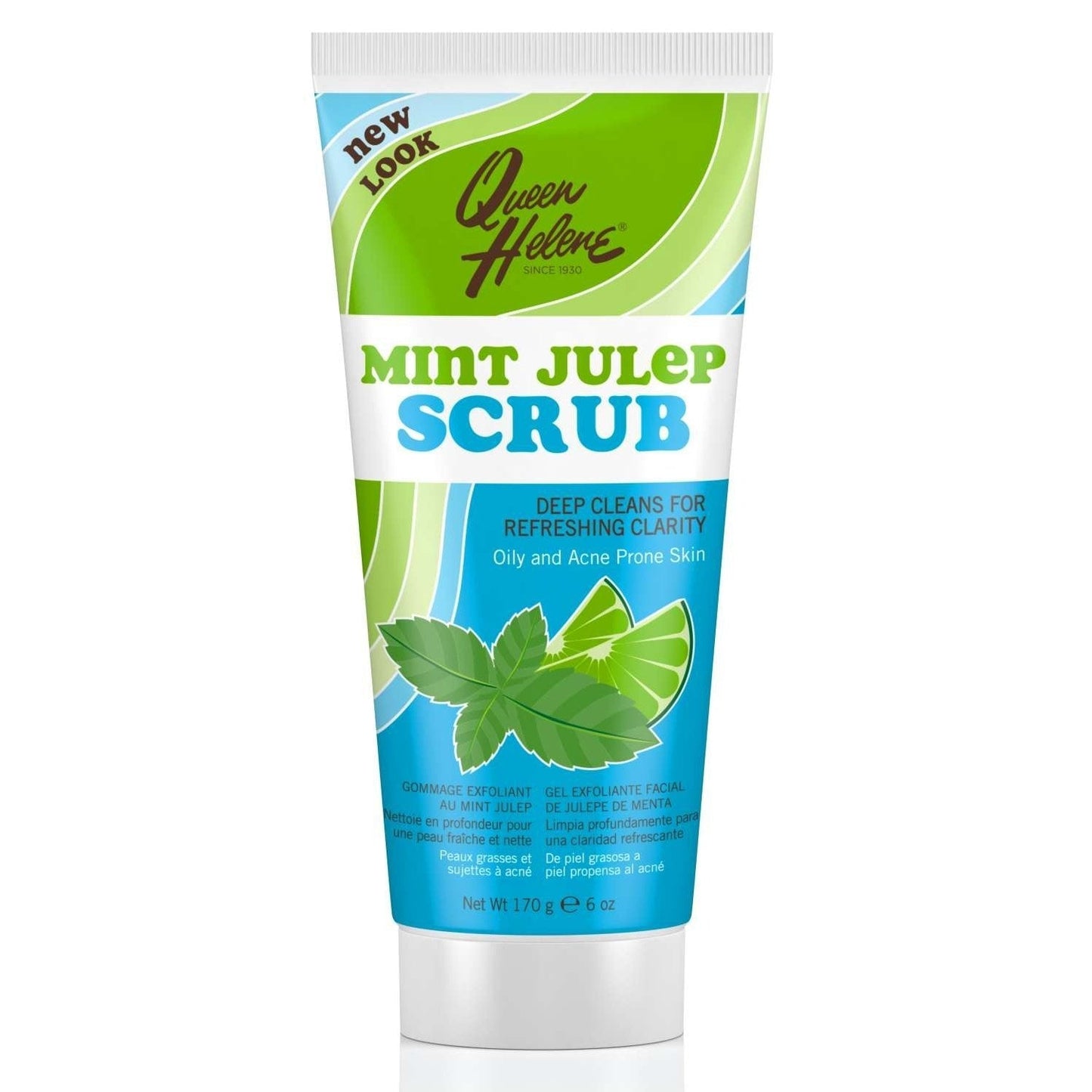 Natural Facial Scrub with Mint and Cocoa Butter