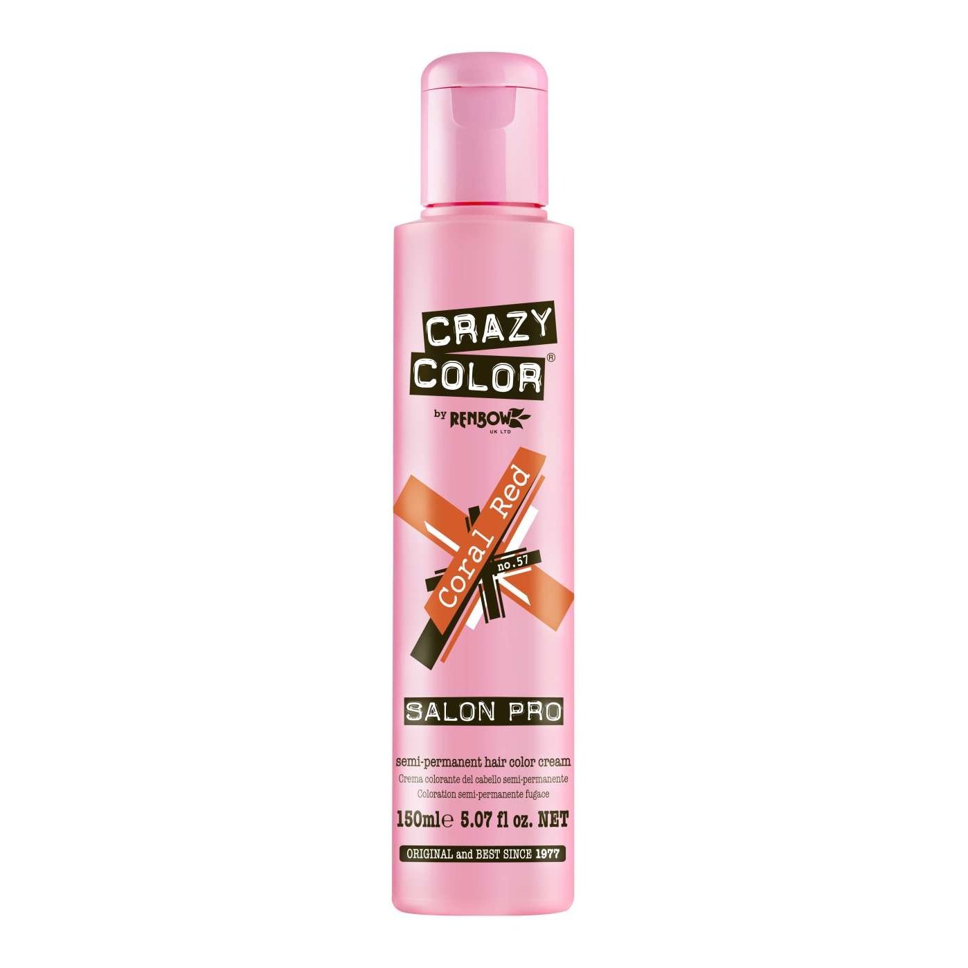 Hair Color Dye for Pale to Platinum Blonde Hair Coral Red 57ml