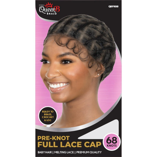 Pre-Knotted Full Lace Wig Cap 68 Knots