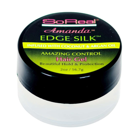Edge Silk Styling Gel with Argan & Coconut Oil 2 Oz