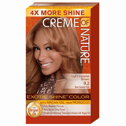 Creme of Nature Gel Hair Color with Argan Oil & Mango Shea Butter Light Caramel Brown 09.2